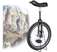 monociclo, Monociclo de 24/20/18/16 pulgadas, monociclo con ruedas antideslizantes, neumáticos montaña, ejercicio autoequilibrio, bicicleta equilibrio, deportes al aire libre, físico(Black,18inches)