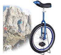 Monociclo, Monociclo de 24/20/18/16 Pulgadas, Monociclo con Ruedas Antideslizantes, neumáticos montaña, Ejercicio autoequilibrio, Bicicleta Equilibrio, Deportes al Aire Libre, físico(Blue,16inches)