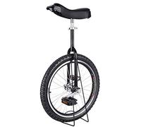 monociclo, Monociclo de 24/20/18/31 pulgadas, monociclo con ruedas antideslizantes, neumáticos montaña, ejercicio autoequilibrio, bicicleta equilibrio, deportes al aire libre, físico(Black,18inches)