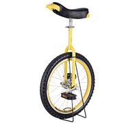 Monociclo, Monociclo de 24/20/18/31 Pulgadas, Monociclo con Ruedas Antideslizantes, neumáticos montaña, Ejercicio autoequilibrio, Bicicleta Equilibrio, Deportes al Aire Libre, físico(Yellow,24inches)