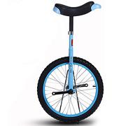 monociclo, Monociclo de ruedas 16 pulgadas for niños con llanta aleación, neumático extra grueso y soporte almacenamiento resistente, equilibrio, ciclismo, ejercicio físico for adultos(Blue)