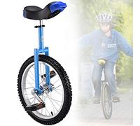 Monociclo, Monociclo de Ruedas 18 Pulgadas for niños, Monociclo Antideslizantes, neumáticos montaña, Ejercicio autoequilibrio, Bicicleta Equilibrio, Deportes al Aire Libre, físico(Blue)