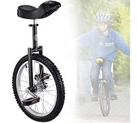 Monociclo, Monociclo de Ruedas 18 Pulgadas for niños, Monociclo Antideslizantes, neumáticos montaña, Ejercicio autoequilibrio, Bicicleta Equilibrio, Deportes al Aire Libre, físico(Black)