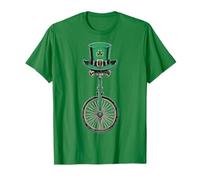 Monociclo Monociclo Día de San Patricio Día de Pattys Suerte Irlandesa Camiseta