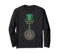 Monociclo Monociclo Día de San Patricio Día de Pattys Suerte Irlandesa Manga Larga