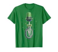 Monociclo Monociclo Leprechaun Shamrock Día de San Patricio Camiseta