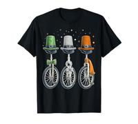 Monociclo Monociclo Leprechaun Shamrock Día de San Patricio Camiseta