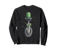 Monociclo Monociclo Leprechaun Shamrock Día de San Patricio Sudadera