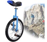 monociclo, Monociclos de 18 pulgadas for adultos, monociclo con ruedas antideslizantes, neumáticos montaña, ejercicio autoequilibrio, bicicleta equilibrio, deportes al aire libre, físico(Blue)