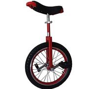 Monociclo para adultos - Asiento ajustable y sistema de liberación rápida para desplazamientos y fitness (18 pulgadas rojo)