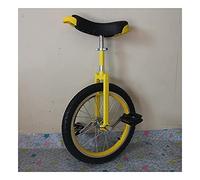 Monociclo para adultos - Asiento ajustable y sistema de liberación rápida para desplazamientos y fitness (18 pulgadas amarillo)