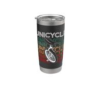 Monociclo retro ama monociclismo bicicleta ciclista monociclo Vaso térmico de acero inoxidable de doble pared