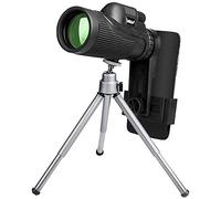 Monocular 12x50 binoculares monoculares HD Mini monocular para Acampar al Aire Libre con trípode con Clip para teléfono para Interior/Exterior