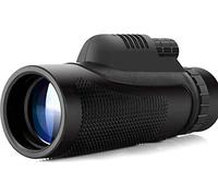 Monocular 12X50 Ligero, HD Gran Angular Ocular Grande Telescopio de Cuerpo de Metal para observación de Aves Caza Camping, Anti-presión y a Prueba de Golpes