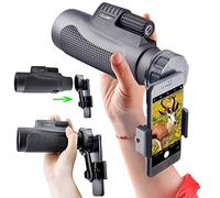 Monocular 12X50 Ligero, HD Vision Fmc Banda Ancha Película Verde Telescopio Ocular Grande, Adecuado para teléfonos móviles con un Ancho de 5.8Cm-9.2Cm Little Surprise