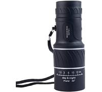 Monocular Compacto HD de Alta Potencia, telescopio monocular con Zoom óptico de Doble Enfoque 16x52, monocular HD con Poca luz