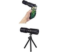 Monocular Compacto retráctil 50X60 Prisma BAK4 de Alta Potencia Telescopio Nocturno bajo Impermeable Totalmente múltiple con trípode para Soporte para teléfono Inteligent
