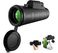 Monocular con Zoom Impermeable de Alta definición 40x60 para Adultos y Adultos Monoculares con Zoom BAK4 Prism HD Binoculares con trípode y Adaptador para teléfono