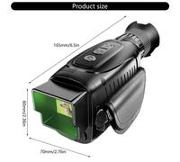 Monocular de imagen térmica para visión nocturna, caza, seguridad y acampada con vídeo 1080p.