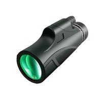 Monocular de visión nocturna, Telescopio monocular HD 12x50 | Telescopio monocular impermeable para teléfono inteligente | Telescopio monocular compacto de alta potencia Monocular de visión clara para