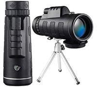 Monocular HD De Alta Potencia 40x60 para Observación De Aves Adultos con Soporte para Teléfono Inteligente Y Trípode Prisma BAK4 para Caza De Vida Silvestre Acampar Viajar, Telescopio Monocular