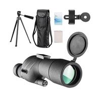 Monocular monocular para adultos, potente monocular , 25-75 x 60, monocular impermeable | Monocular antivaho con correa de mano, telescopio de bolso resistente a los golpes para observación de