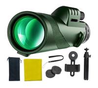 Monocular para la Caza, monoculares para Adultos Altos potenciados - Telescopio de Mano con Aumento de 80x | Accesorios portátiles para la Aventura al Aire Libre para Acampar de montaña