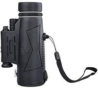 Monocular portátil 12X50 con visión Nocturna y luz Led Bak4 Prism Fmc Lens Monocular con Adaptador para teléfono Inteligente y trípode para observación de Aves Little Surprise