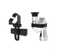 Monocular portátil de metal con HD, aumento de zoom 8 veces, diseño impermeable para uso en exteriores, tamaño compacto de esquina pequeña con opciones de clip y trípode (B)