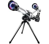 Monocular portátil pequeño para niños, adultos, principiantes, astronomía refractor de 50 mm, monocular portátil pequeño con trípode de alcance buscador, ocular multialimentado, monocular portátil pe