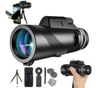 Monocular Stscope 360, telescopio de alta potencia con adaptador for teléfono, trípode y correa de mano, prisma BAK4 y lente FMC, ligero y portátil for adultos, observación de aves, camping, senderism