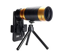 Monocular Telescope Compact Retractable Zoom Telescope Wide Angle HD Prism Scope Telescope with Phone Clip Tripod