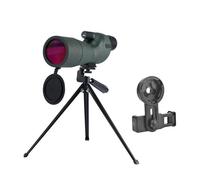 Monoculares con Zoom De 25-75x70mm, Telescopio Terrestre FMC Resistente Al Agua Trípode For Disparar Aves, Acampar, Caza, Alcance Óptico Ocular Potente Y Aumento(B 25-75X60mm)