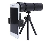 Monoculares de 10?300x40 con adaptador de teléfono y trípode, telescopio monocular impermeable de alta potencia BAK4 Prisma de imagen estable HD telescopio de un solo tubo para la vida silvestre,