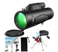 Monoculares de Largo Alcance Telescopio Monocular 20X50 HD con Soporte para Teléfono Inteligente Trípode Alcance Catalejos de Gran Alcance Monoculo Catalejo Telescopio para Movil
