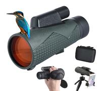 Monoculares ED de 12 x 56 para adultos, IPX7, impermeable, telescopio monocular de 24 mm, membrana ultra ancha y prisma BAK4 de 56 mm, calibre grande de alto para observación de aves, caza, viajes
