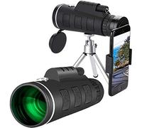 Monoculares monoculares portátiles para observación de Aves, telescopio monocular de Alta Potencia 40x60 con Soporte y trípode, Alcance monocular de Prisma BAK4 para Adultos Que disparan y acampan