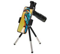 Monoculares portátiles, aventuras al aire libre 22X mini monocular zoom lente telescopio kit con trípode universal para smartphone, ocular de espejo ED, prisma BAK4