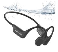MONODEAL Auriculares Conducción Osea Auriculares Natacion, IPX8 Impermeable Bluetooth 6.0 Auriculare para Nadar, 16G MP3 para Natacion Correr Ciclismo
