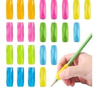 MonoFresh 24 Piezas Agarres para Lápices, Adaptador Lapiz para Niños, Soporte Corrector de Escritura Niños, Herramientas de Ayuda para Escribir, Pinza para lápiz de Ergonómicas