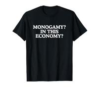 Monogamia En Esta Economía Divertido Swinger Humor Adulto Meme Broma Camiseta gráfica económica