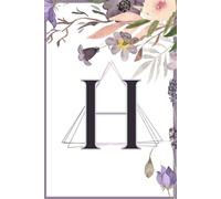 Monogram Letter H Journal: Beautiful, personalized H notebook for you, friends, family, or as a gift for anyone! Wonderfully compact for day to day ideas, notes, or lists!