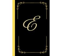 Monogram notebook with letter "E": Personalized Touch - Stylish notebook featuring the bold initial E: Versatile Use - Ideal for journaling, note-taking, creative writing, daily lists, or school