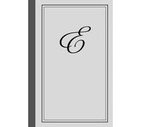 Monogram notebook with letter "E": Personalized Touch - Stylish notebook featuring the bold initial ”E”.: Versatile Use - Ideal for journaling, note-taking, creative writing, daily lists or Diary.