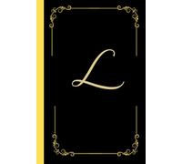 Monogram notebook with letter "L": Personalized Touch - Stylish notebook featuring the bold initial L.: Versatile Use - Ideal for journaling, note-taking, creative writing, daily lists, or Diary.