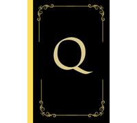 Monogram notebook with letter "Q": Personalized Touch - Stylish notebook featuring the bold initial ”Q”.: Versatile Use - Ideal for journaling, note-taking, creative writing, daily lists or Diary.