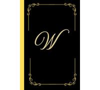 Monogram notebook with letter "W": Personalized Touch - Stylish notebook featuring the bold initial ”W”: Versatile Use - Ideal for journaling, note-taking, creative writing, daily lists or Diary.