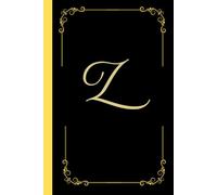 Monogram notebook with letter "Z": Personalized Touch - Stylish notebook featuring the bold initial ”Z: Versatile Use - Ideal for journaling, note-taking, creative writing, daily lists or Diary.