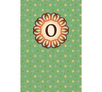 Monogram O Dot Grid Paper Notebook: Green Journal with Personalized Design from an Initial Letter O with Numbered Pages, Space to Add Dates, Checklist Pages, and Index Section