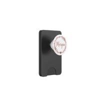 Monograma artístico con Nombre Morgan Corona Floral Boho Estética PopSockets PopWallet para MagSafe